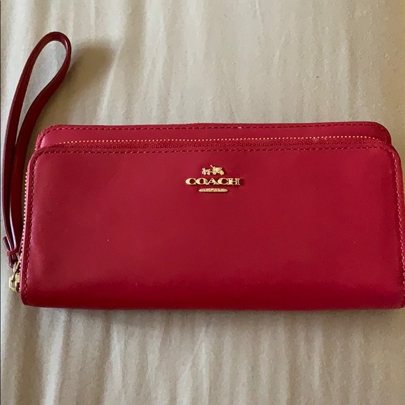 Coach Handbags - Red Coach Wallet